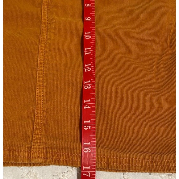 Gramicci Womens Corduroy Casual Skirt Front Back Pockets Brown Size 4 - Picture 4 of 9